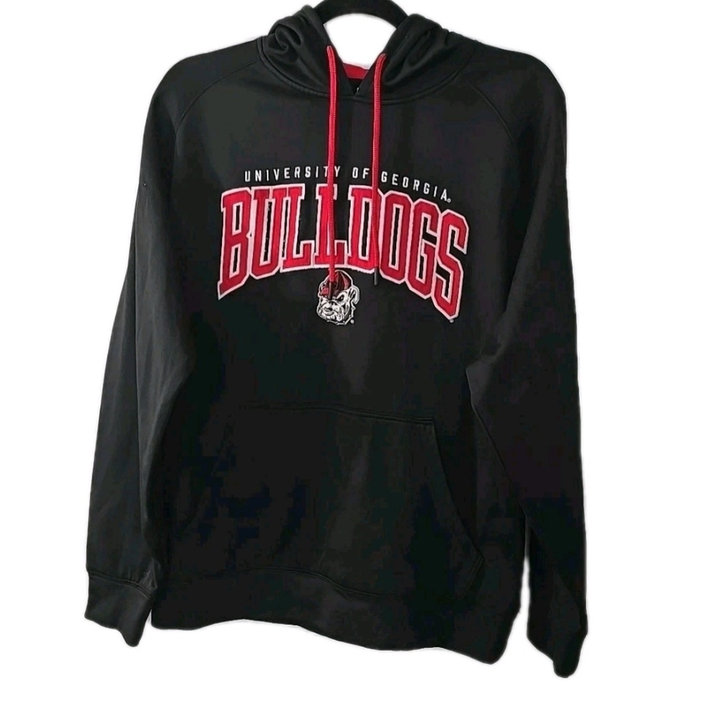 Champion University of Georgia Bulldogs  Hooded Pullover‎ Sweatshirt Size Medium